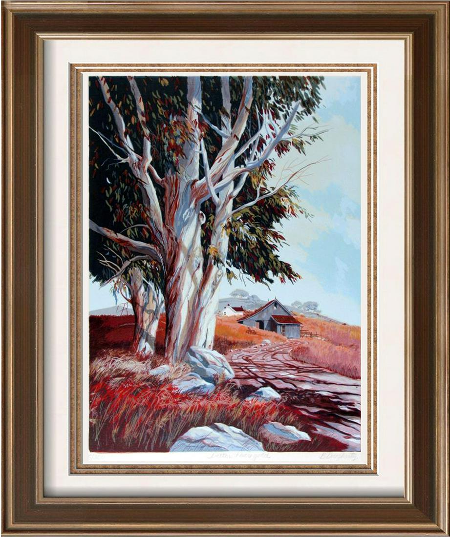 Colorful Beautiful Large Tree with Path Signed Litho (1 of 3)