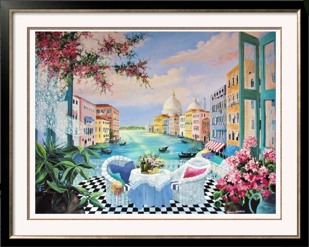 Venetian Garden Hand Signed Shari Hatchett (1 of 3)