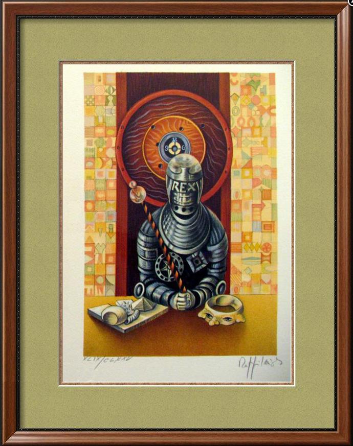 Chess King Art Signed Lithograph Limited Edition Only: Raffi Kaiser | Title Of Art: King | Medium: Hand Signed By The Artist Serigraph On Paper | Edition Size: Ap (Artist's Proof) | Unframed Size: 15X11 Inches | Framed Size: Being Offered Unframed