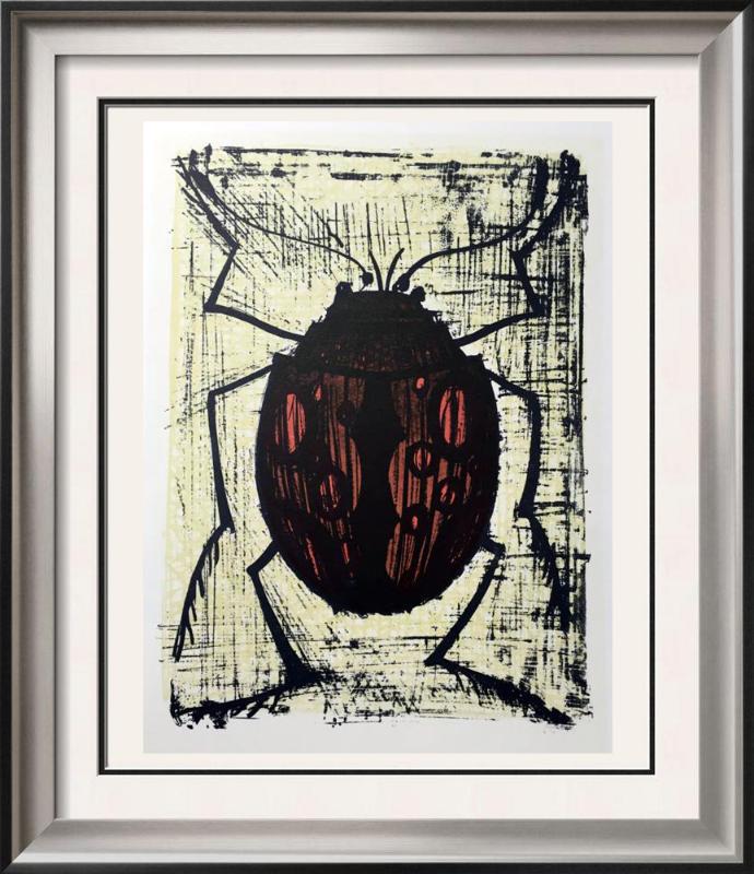 Bernard Buffet Lady Bird Full Color Print, Executed in: Artist Name: Bernard Buffet | Title of Art: Plate Forty Six Lady Bird | Medium: Full Color Print, Executed in November 1967 on press of Fernand Moulet, Paris, France printed on velin Acropole by Papet