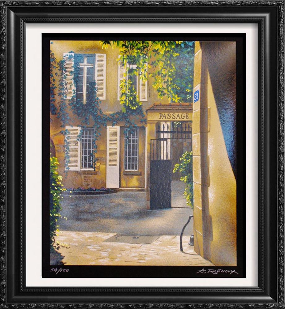 Andre Renoux Signed Ltd Ed Art SALE: Andre Renoux | Title of Art: Passage 21 | Medium: Deluxe Limited Edition Serigraph on Black Paper Hand Signed by the Artist | Edition Size: of 150 Unframed Size: 12 x 10 inches | Framed Size: Unframed