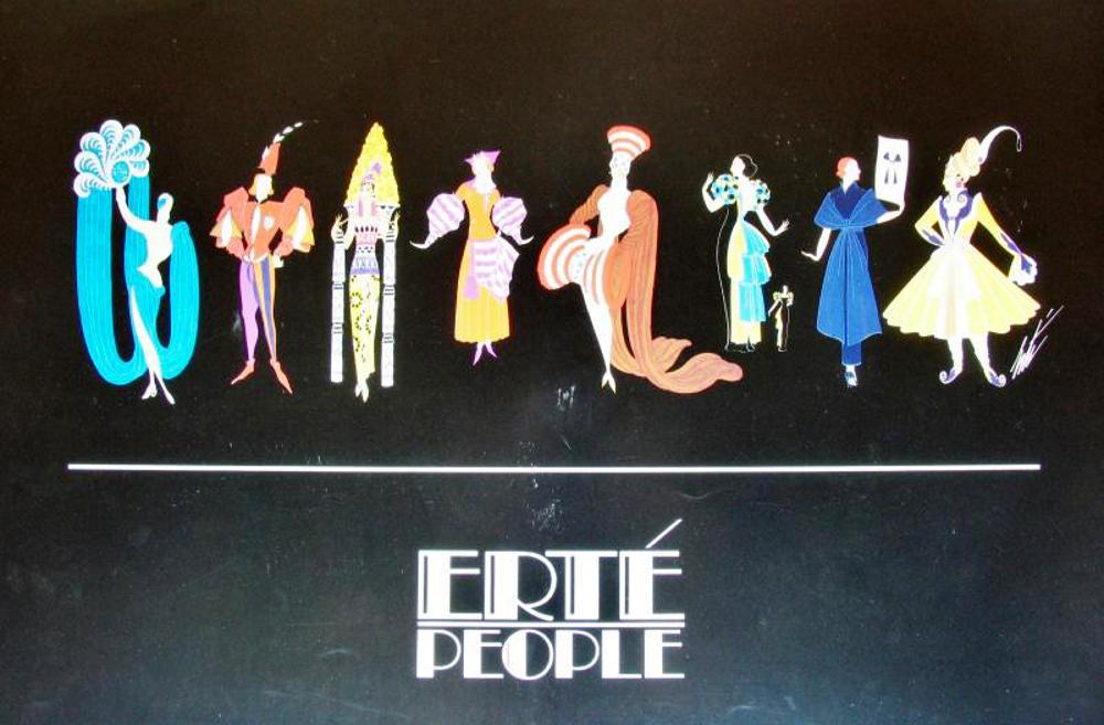 Erte People Figures Some Scratches Plate Signed: Erte People Figures Some Scratches Plate Signed | Unframed Size: 23X35 | Value: $25 | Offered Unframed