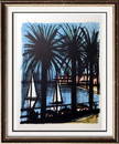 Bernard Buffet Cannes Full Color Print, Executed in