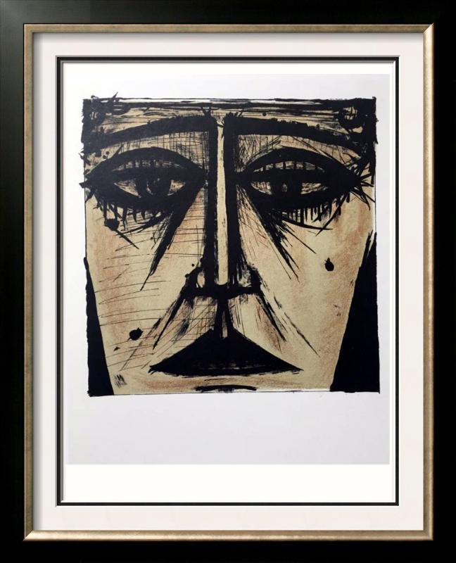 Bernard Buffet Galerie Charpentier II Full Color Print,: Artist Name: Bernard Buffet | Title of Art: Plate Seventeen Galerie Charpentier II | Medium: Full Color Print, Executed in November 1967 on press of Fernand Moulet, Paris, France printed on velin Acro