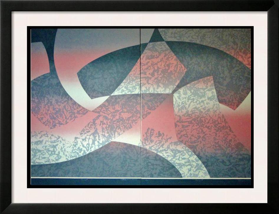 2 Piece Suite Abstract Geometric Modern Ltd Ed Signed: Robert Wilson | Title Of Art: Odyssey 2 Piece Suite | Medium: Hand Signed By The Artist Serigraph On Paper | Edition Size: Of 100 | Unframed Size: 33X48 Inches | Framed Size: Unframed | Value: $ 1200