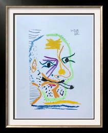 Pablo Picasso Abstract Face  Lithograph on Arches Paper