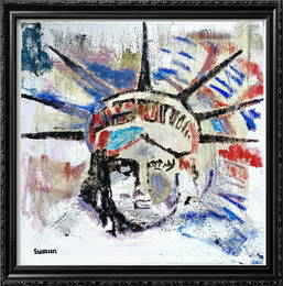 Liberty POP Art Mixed Media Canvas Ready to Hang