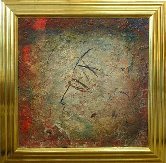 Jamali Original Fresco Canvas Painting Rare Find: Artwork by JAMALI is titled Drawing II. This Original Fresco Painting On Canvas is from the Edition of . The Art Measures Approximately 26x26 Framed as Shown 33x33