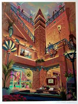 Michael Young Art Deco Ltd Ed Art Slae: Artist: MICHAEL YOUNGTitle of Art: TREASURES OF THE NILEMedium: HAND SIGNED LIMITED EDITION SERIGRAOH ON PAPEREdition Size: 239/300Art Size: 36x27