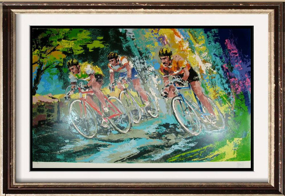 Bicycle Bike Race Neiman-Style Impressionism Large Ltd (1 of 3)