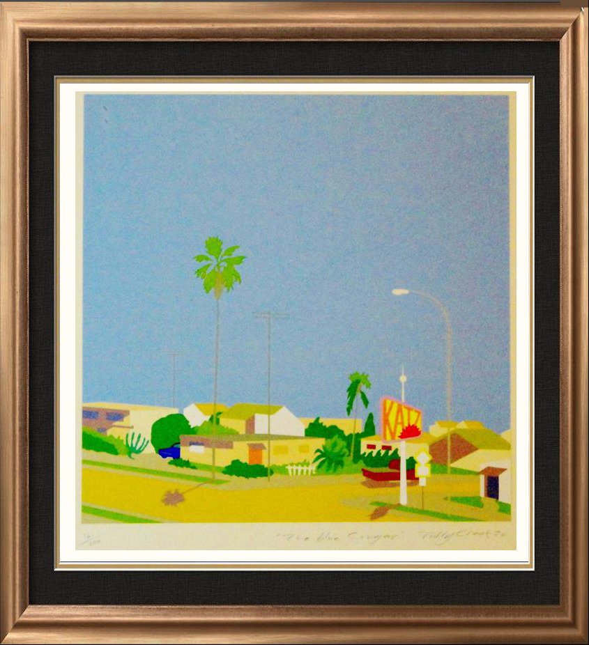 Deco Abstract Blue Cougar Ocean Scen Modern Ltd Ed (1 of 4)