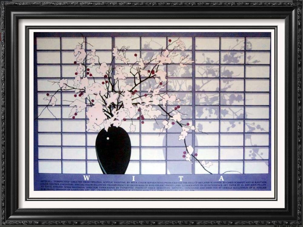 Asian Style Print Floral Purple Violet Colors (1 of 2)