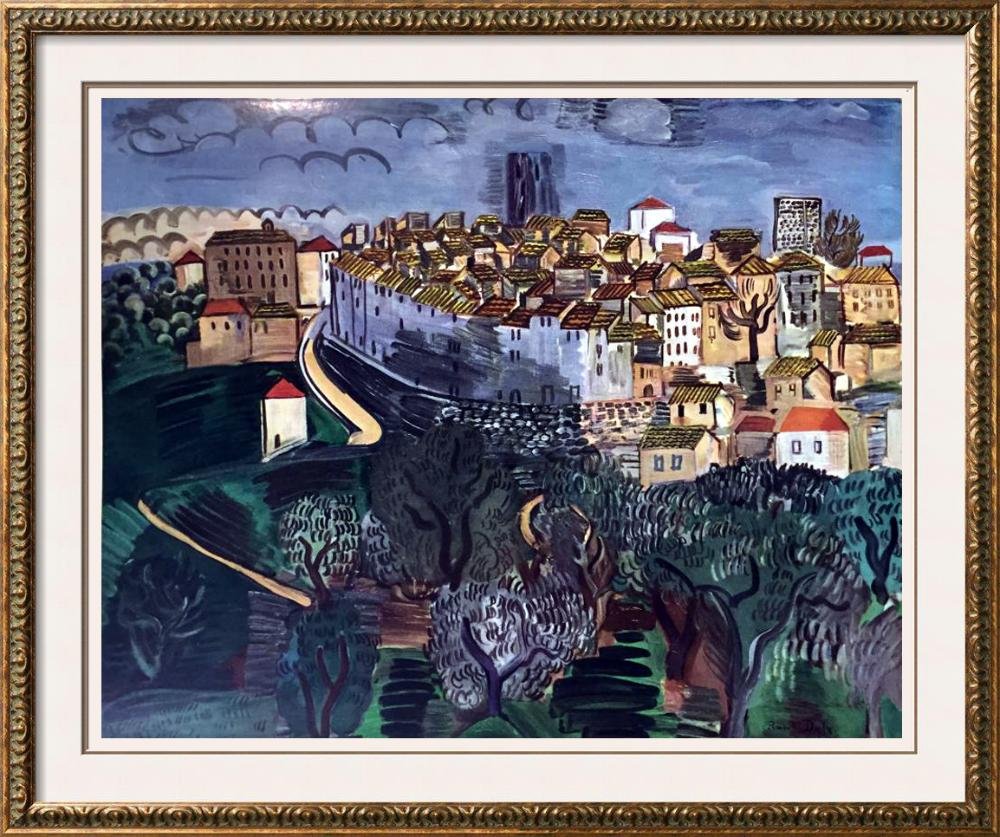Raoul Dufy Vence c.1923 Fine Art Print Signed in Plate (1 of 2)