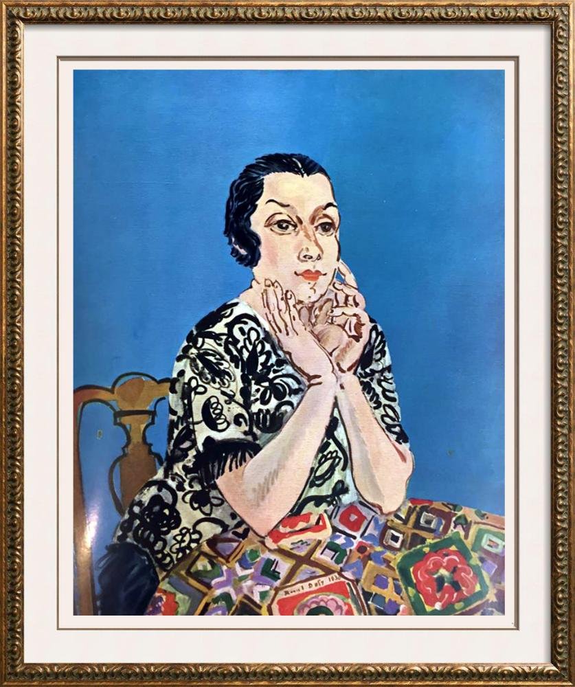 Raoul Dufy Portrait of MME Dufy c.1930 Fine Art Print (1 of 2)