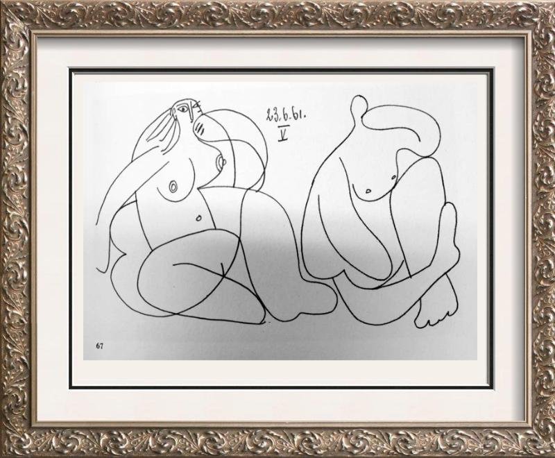 Pablo Picasso Black & White Print # 60267 (1 of 2)