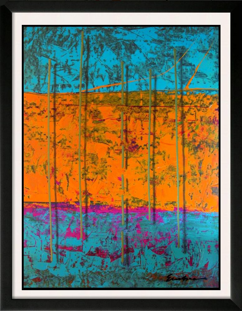 Huge Abstract Serigraph Modern Contemporary Colorful (1 of 3)