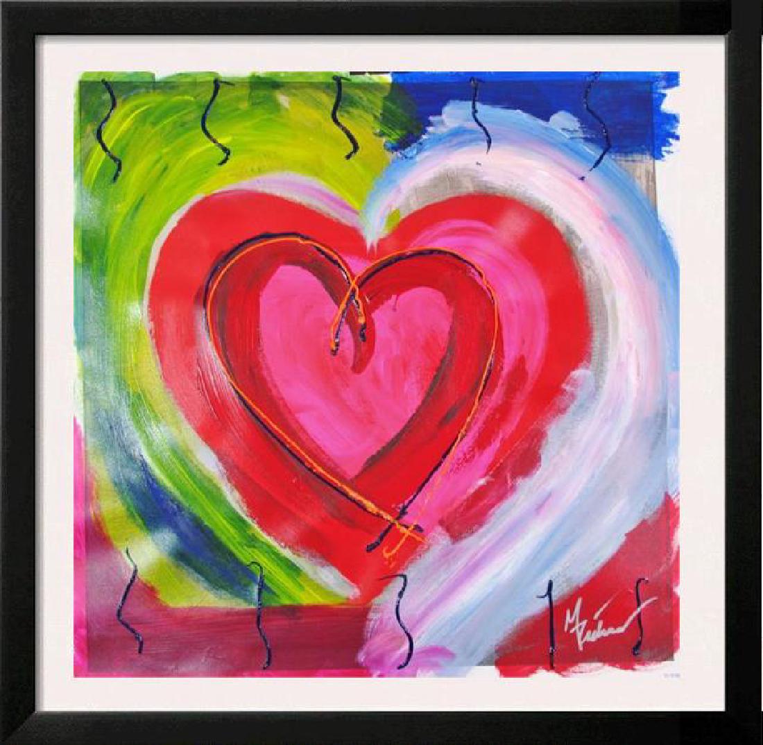 Pop Canvas Heart Series Signed Original Mixed Media (1 of 4)
