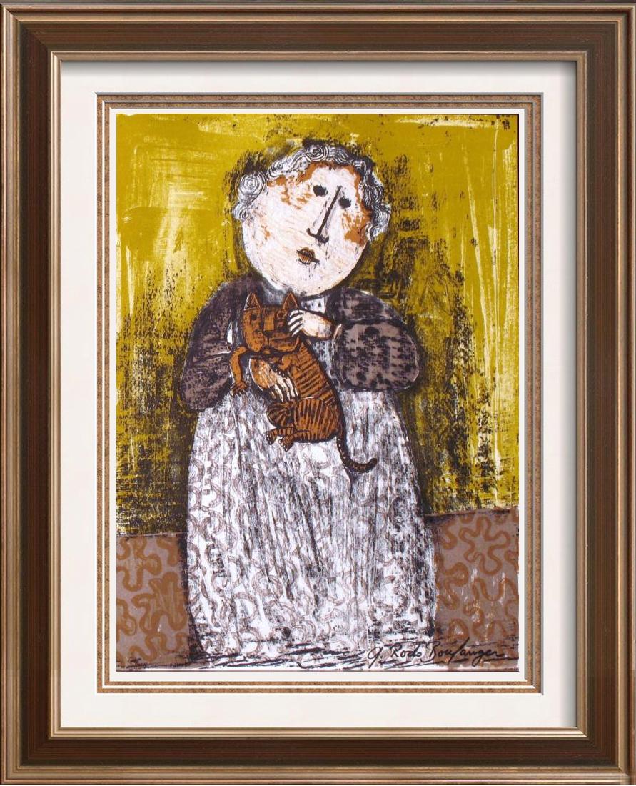 Boulanger Whimsical Colored Lithograph Rare Dealer Sale (1 of 3)