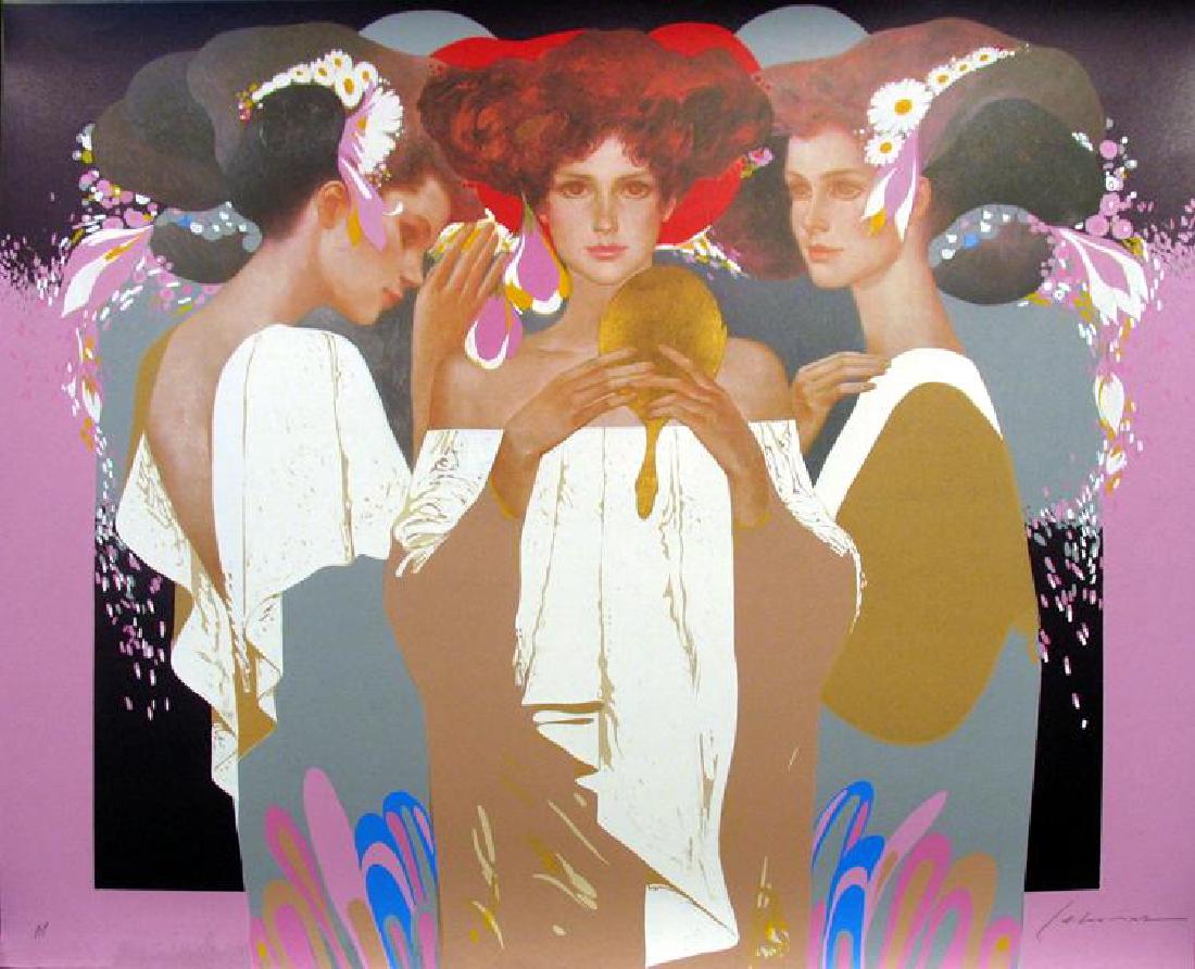 Limited Edition Art Deco Felix Mas Signed Serigraph (1 of 2)