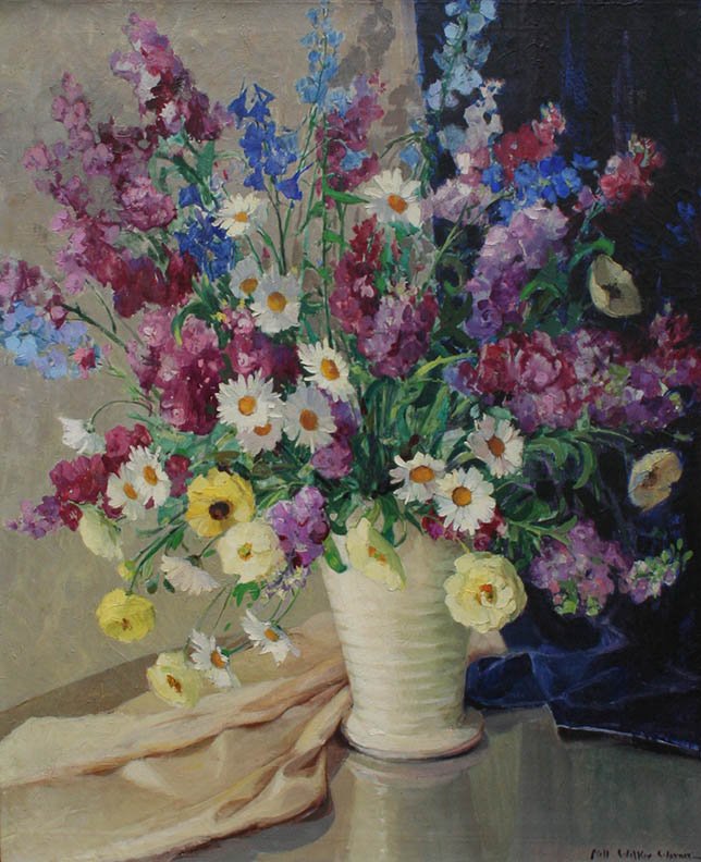 "Floral Still Life" by Nell Walker Warner (1 of 2)