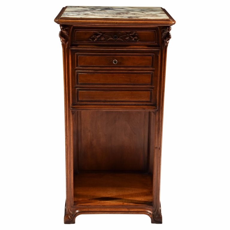 Art Nouveau Walnut End Table (1 of 5)