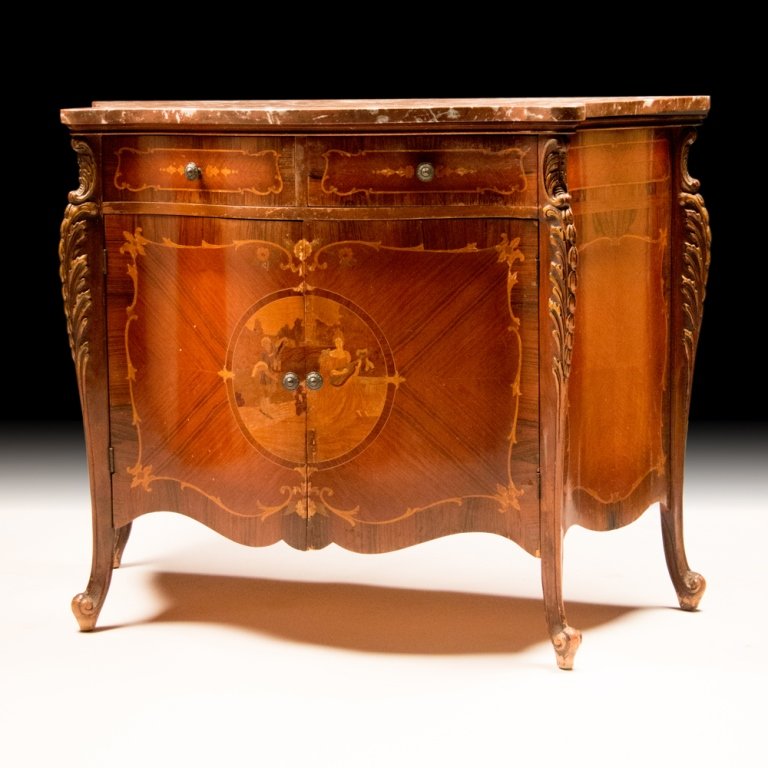 Early 20th Century European Chest w/ Inlayed Wood (1 of 5)