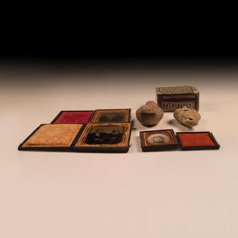Circa 1920's Lot of Three Small Pictures (1 of 3)