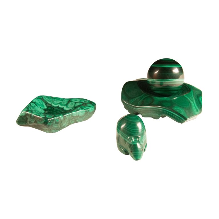 Collectable Malachite Desk Items Circa Mid 20th C. (1 of 3)