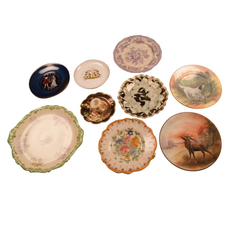 Lot of 9 Decorative Plates, Mid 20th Century (1 of 4)
