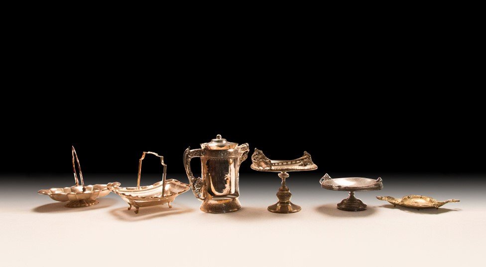 Lot of Six European Table Centerpieces (1 of 4)