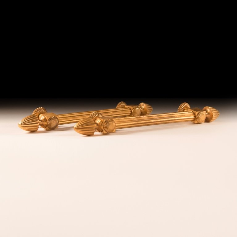 c.1880 Pair of Empire Bronze Door Handles (1 of 4)