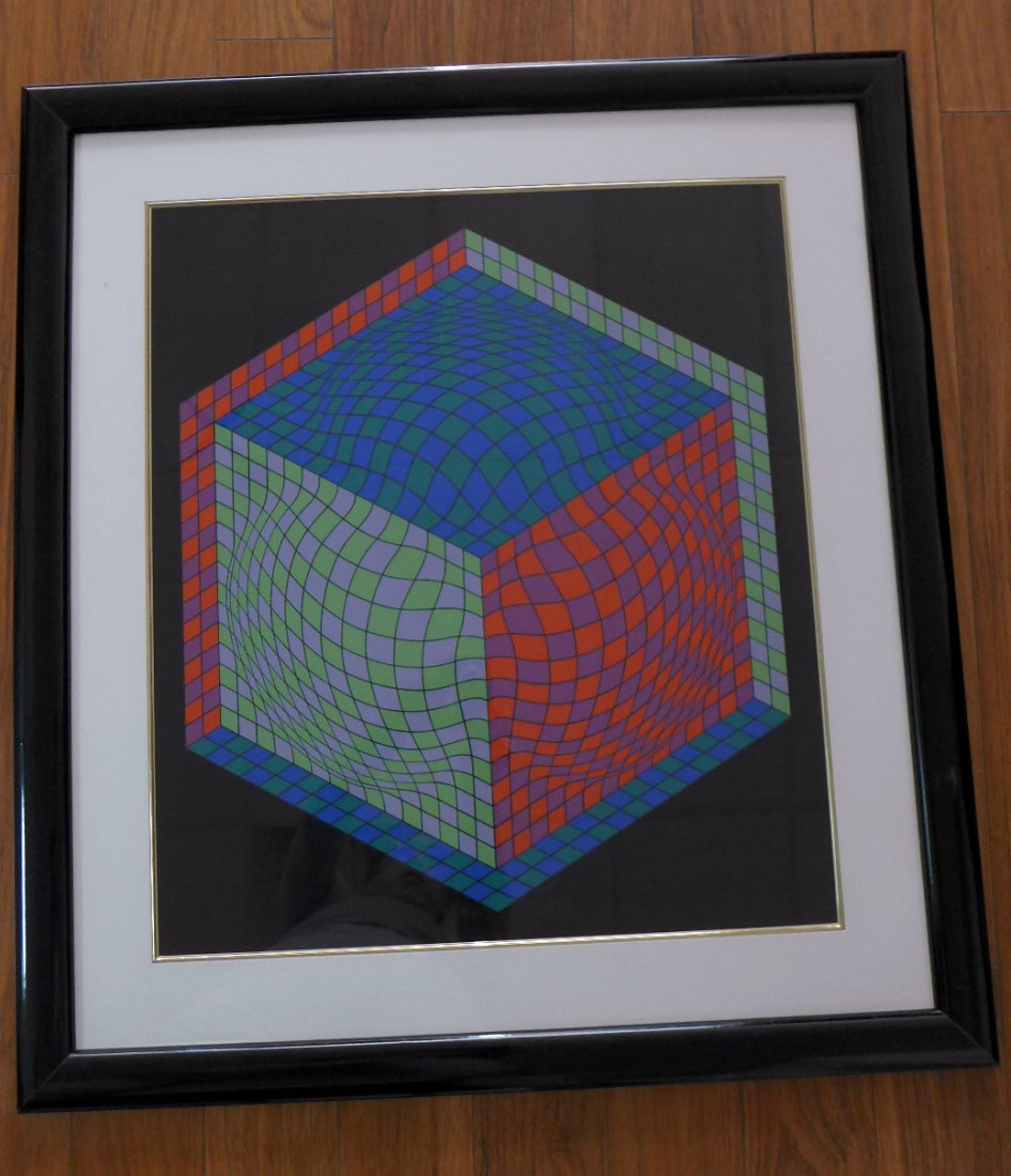 Victor Vasarely  ,  Hand Signed  88/250 (1 of 4)