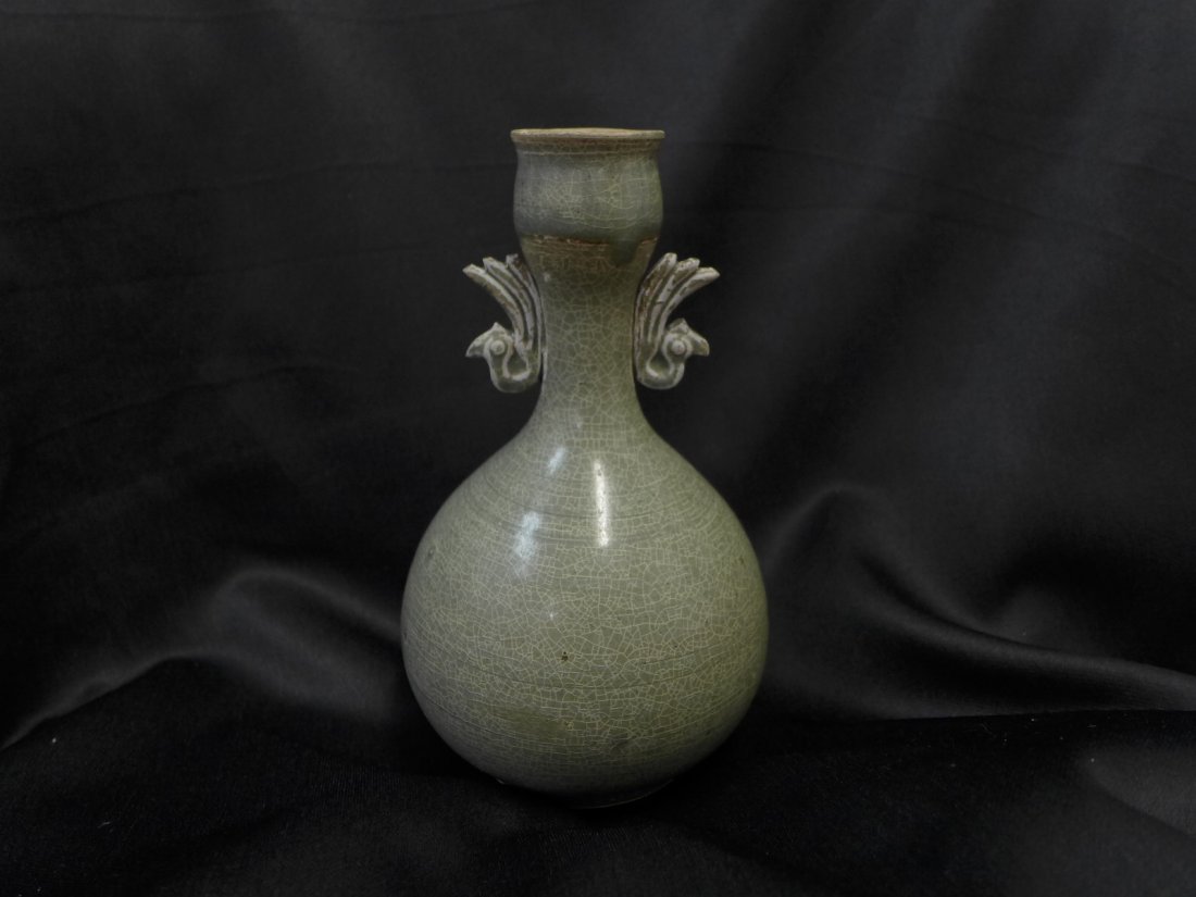 Korean  Antique Ceramic Flask (1 of 6)