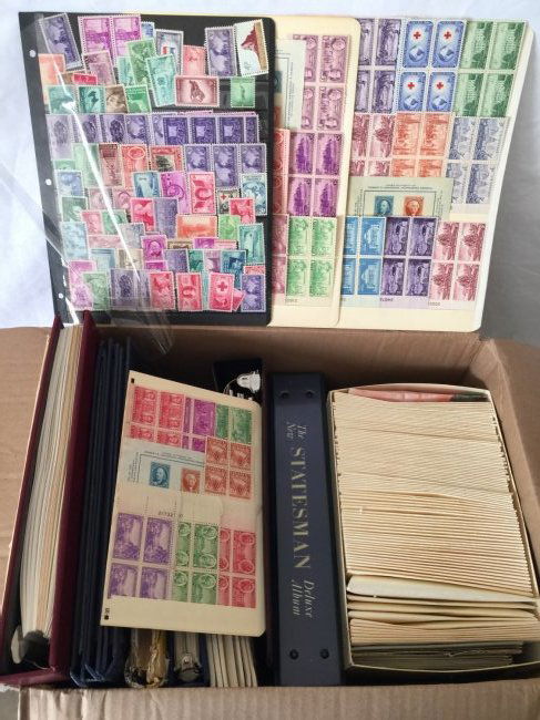 US & WW Stamp Collection, US plate blocks, etc. Estate (1 of 1)
