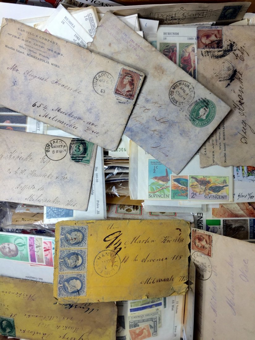 Box with balance of one collector's US & Worldwide (1 of 1)