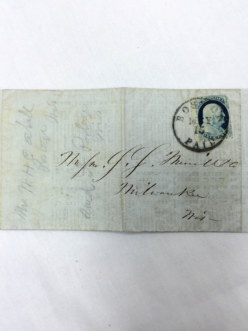 US Classic Stamp Franklin on Cover from Boston (1 of 3)