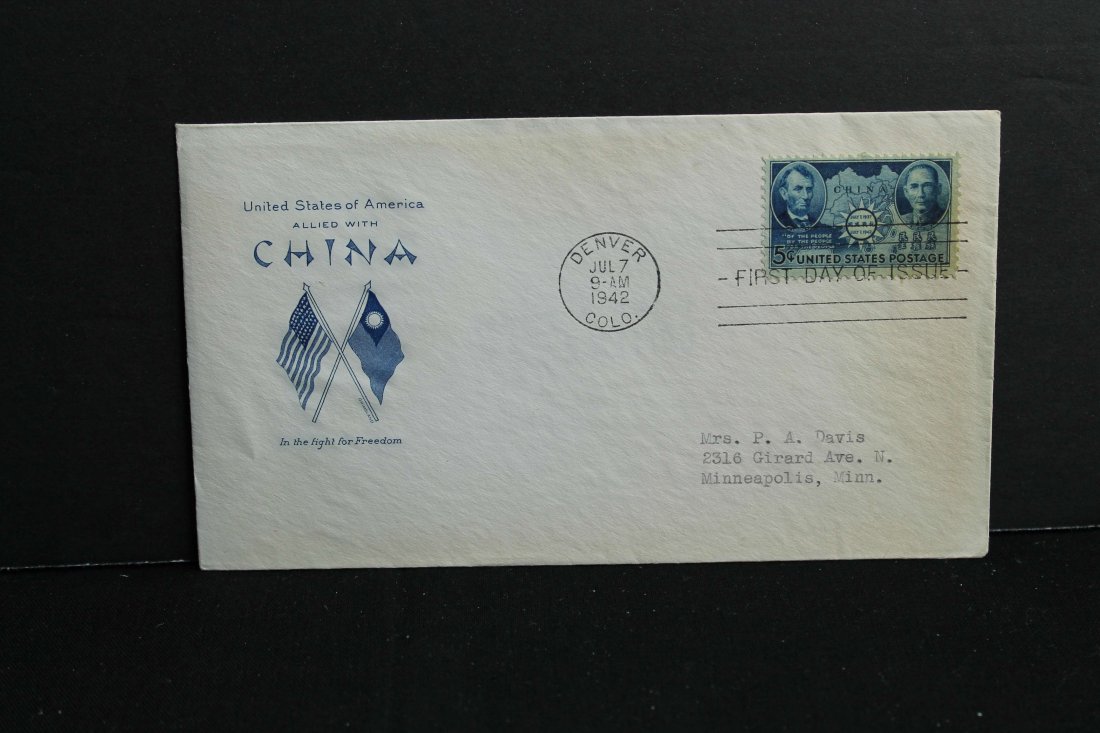 1942 cover  First Day of issue   Lincoln and Sun (1 of 1)