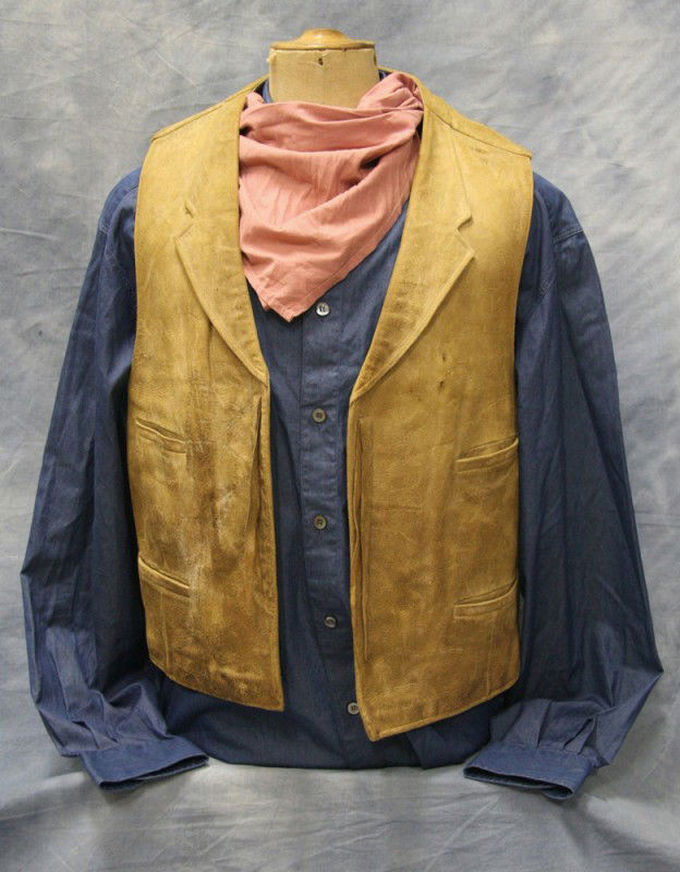 John wayne deals vest leather