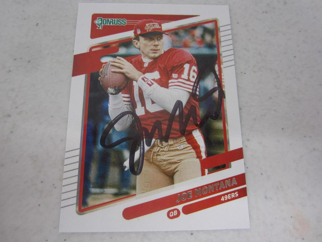 Joe Montana 49ers Signed Card COA (1 of 2)