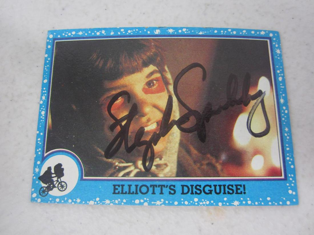 Stephen Speilgerg E.T Signed Card COA (1 of 2)