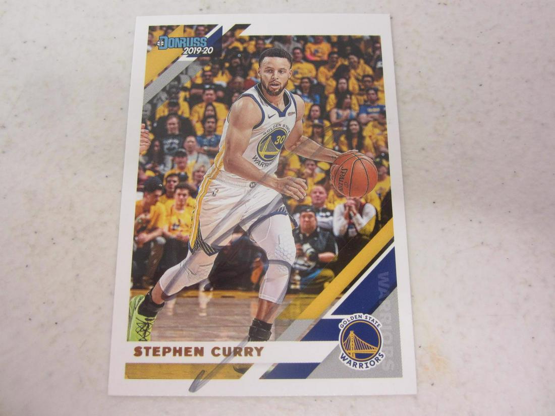Stephen Curry Warriors Signed Card COA (1 of 2)