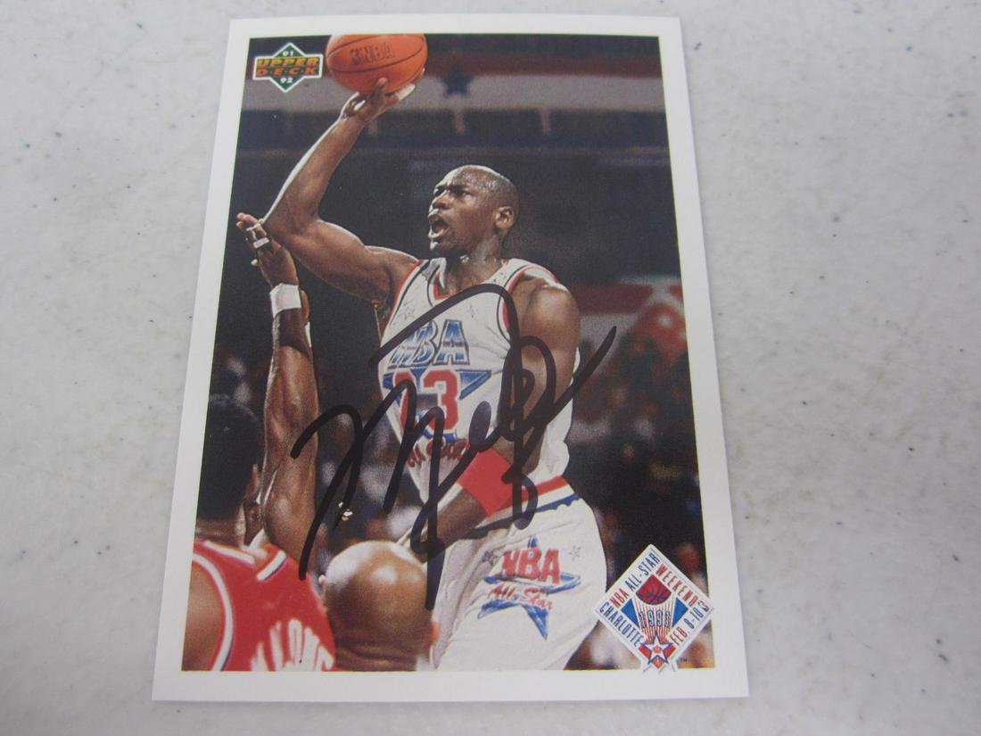 Michael Jordan Signed Card COA (1 of 2)
