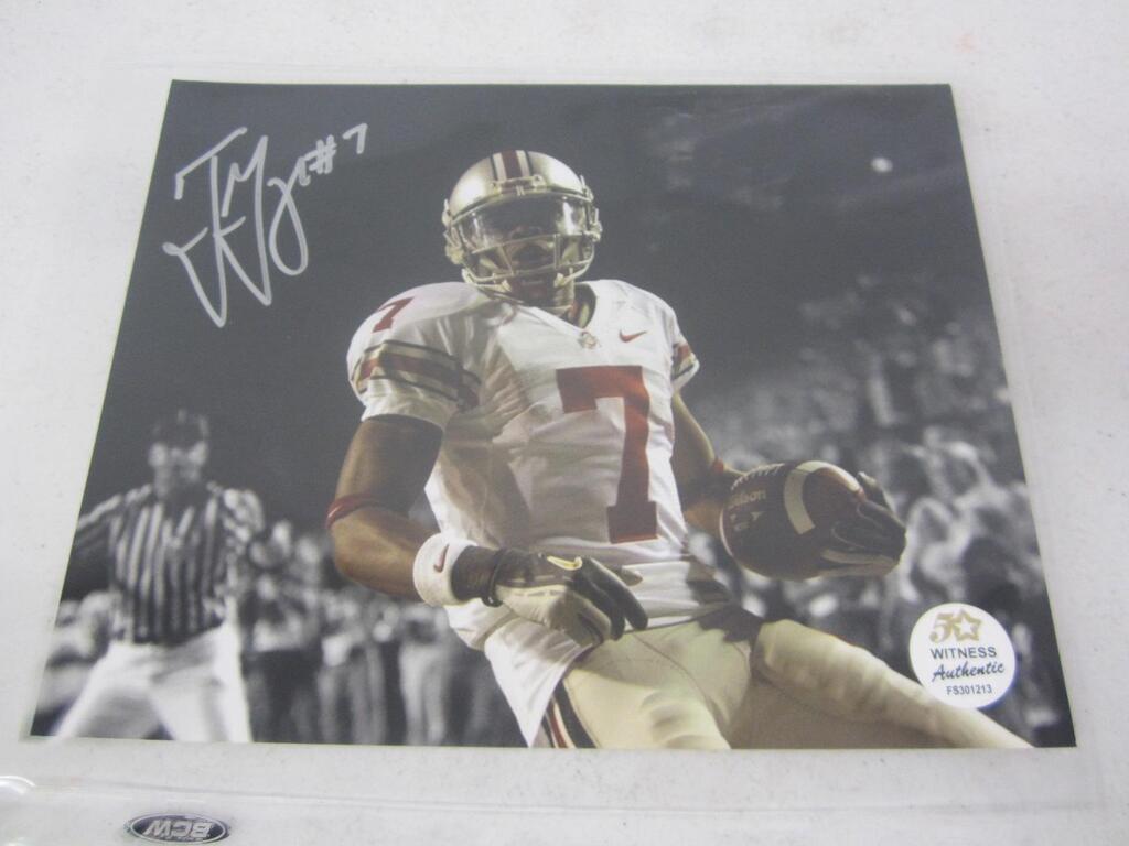 Ted Ginn Jr. Signed Ohio State 8x10 Five Star (1 of 2)