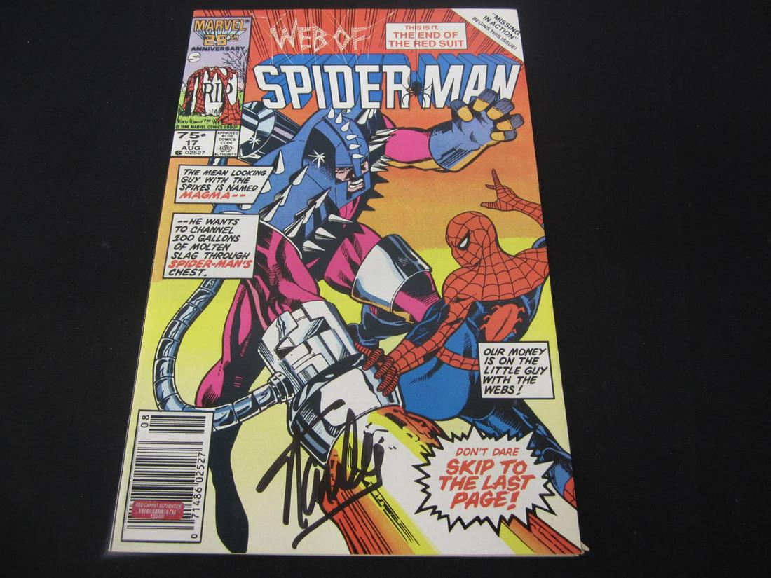 STAN LEE SIGNED COMIC BOOK WITH COA SPIDERMAN (1 of 2)