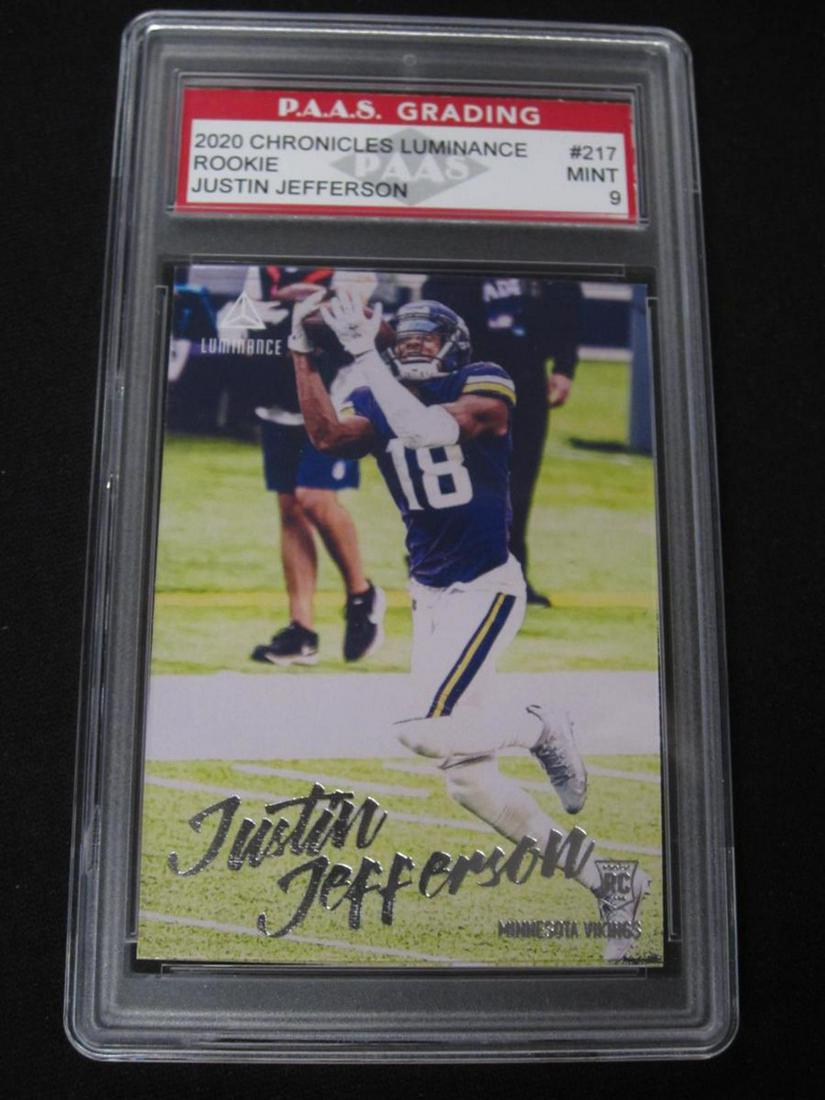 2020 CHRONICLES LUMINANCE ROOKIE JUSTIN JEFFERSON #217 MINT 9 SPORTS CARD (1 of 1)