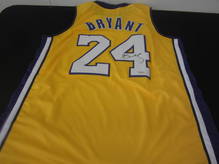 Shaquille O'Neal Signed Yellow Custom Jersey w/Kobe 24 Patch BAS Itp