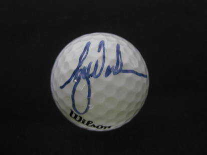 TIGER WOODS SIGNED GOLF BALL WITH COA PGA: TIGER WOODS SIGNED GOLF BALL WITH COA PGA