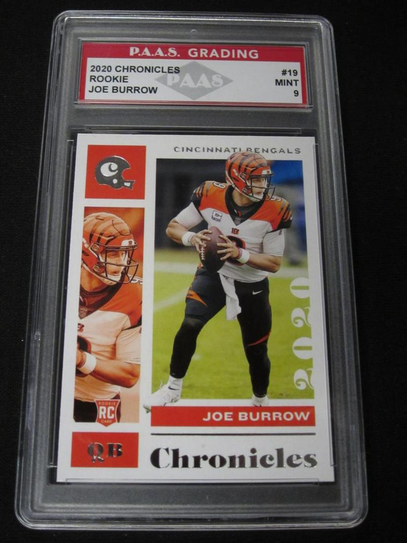 2020 CHRONICLES ROOKIE JOE BURROW #19 MINT 9 SPORTS CARD (1 of 1)
