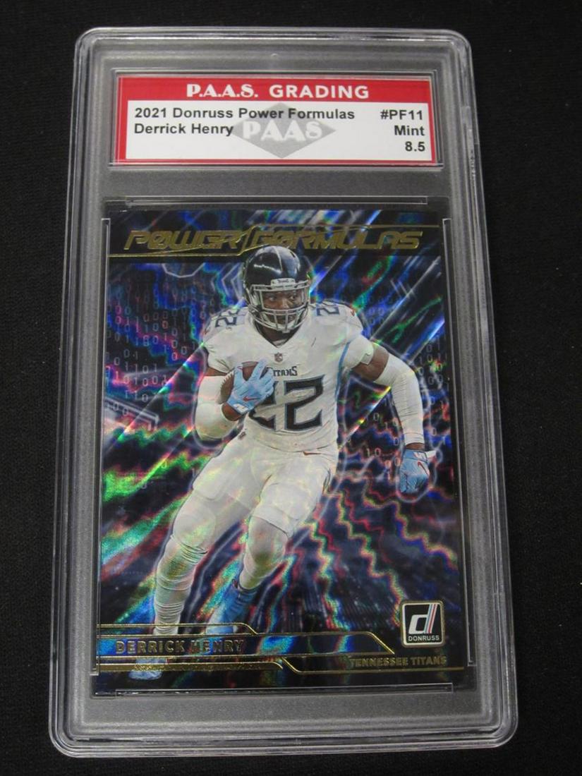 2021 DONRUSS POWER FORMULAS DERRICK HENRY #PF11 MINT 8.5 SPORTS CARD (1 of 1)