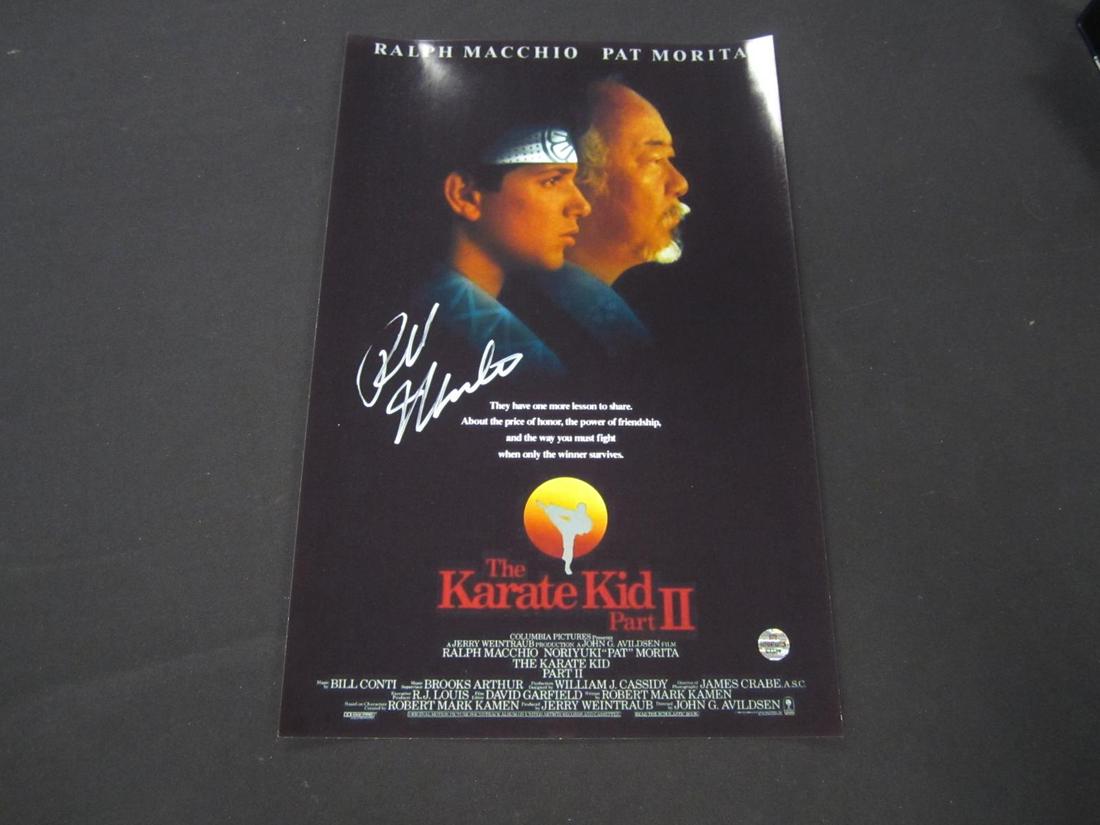 RALPH MACCHIO SIGNED 11X17 MOVIE POSTER WITH COA KARATE KID (1 of 2)